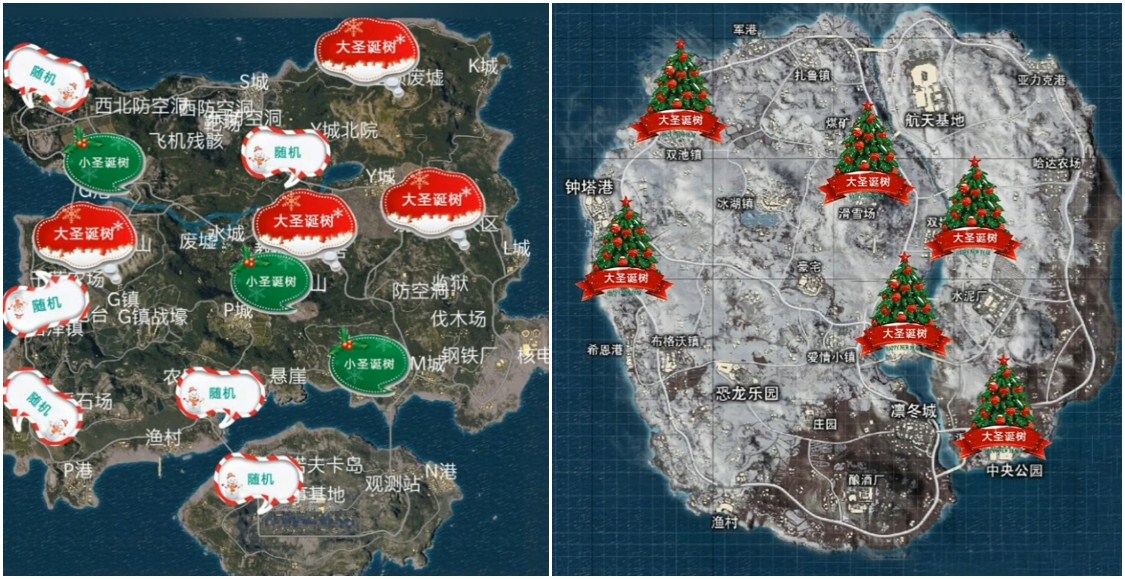 圣诞模式圣诞树位置分布一览