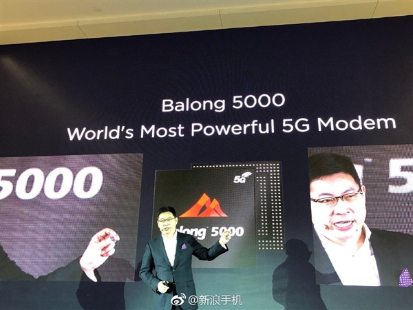 华为发布业内性能最强5g多模基带巴龙5000:毫米波下可达6.5gbps