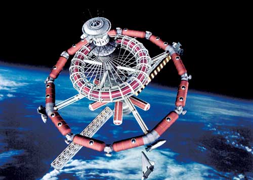 在太空搭建一个大到一定程度的建筑,建筑会不会自身也产生引力?