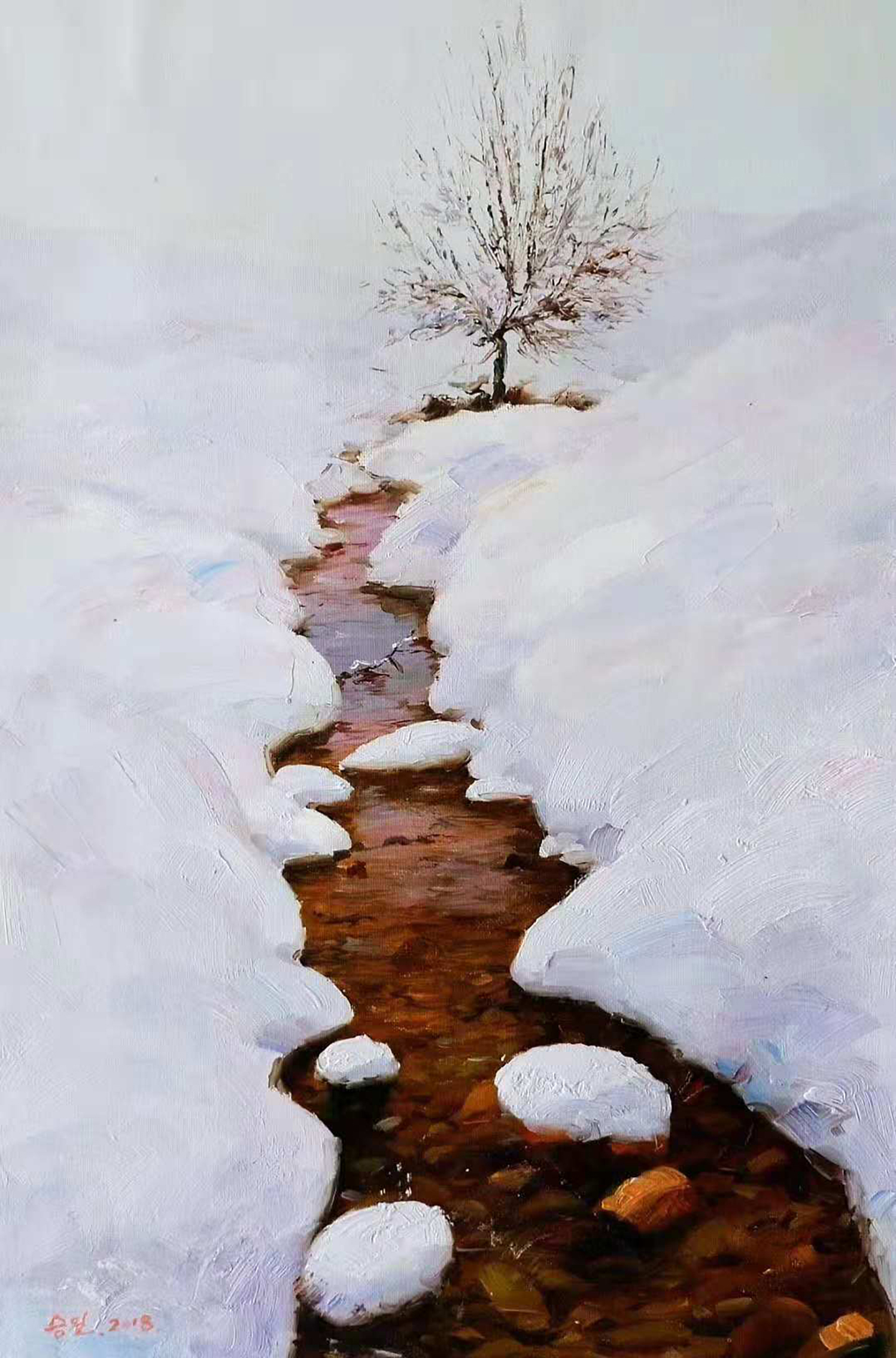 油画欣赏:画家笔下的冬天,冰雪风景是这样的美(一)