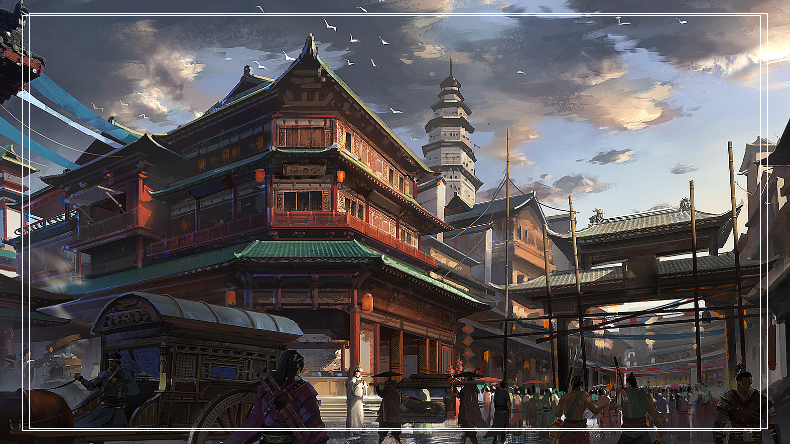 超清大图福利:中国风游戏场景概念设计图集锦