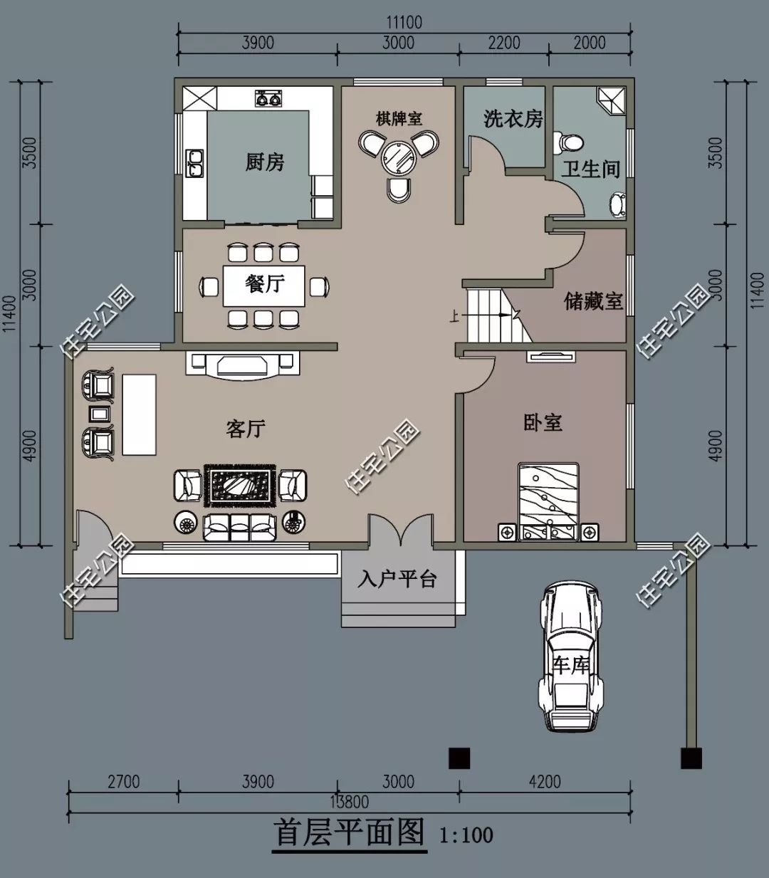 22套农村自建房户型,车库堂屋坡屋顶一个不落,随便拿套回家盖房