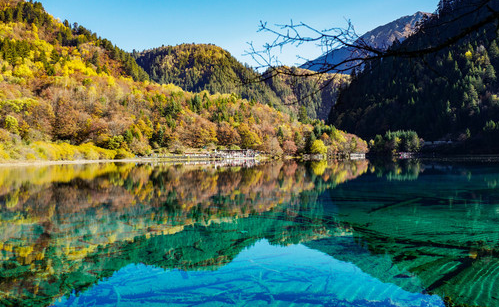 五花海,是九寨沟所有景点中最为精彩的一个景点,素有"九寨精华"之称.