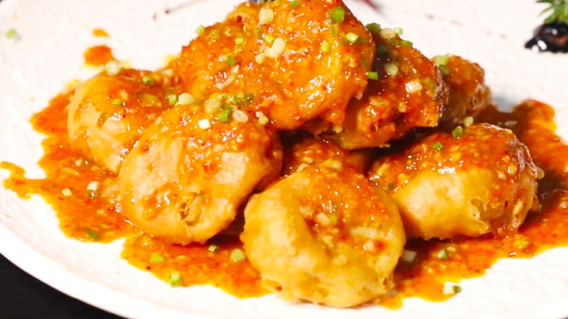 家常菜:鱼香茄饼,鲜滑爽口的美食,川菜中的代表,简单易学