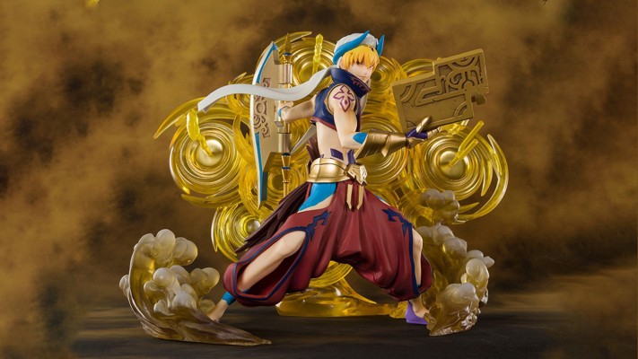 fate/grand order:贤王金闪闪caster职阶手办,买底座送塑料小人
