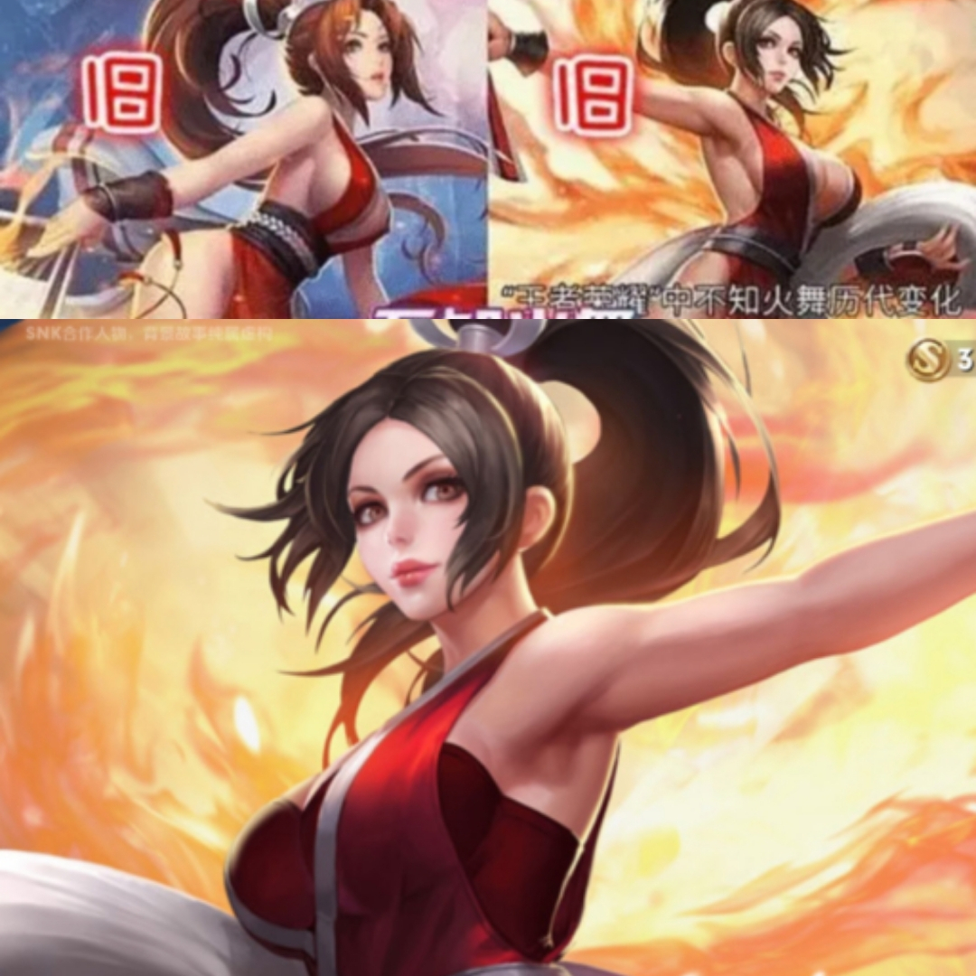 王者荣耀:女英雄原画原造型几年的经历,每次更新都加了不少衣料