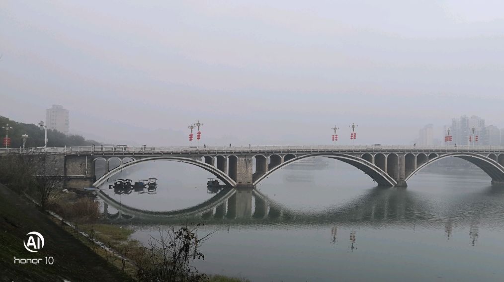 黄柏河畔的丁家坝大桥