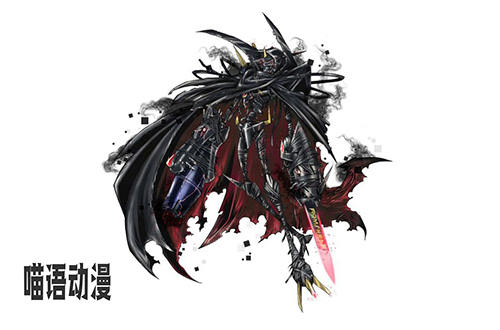 的战斗暴龙兽和钢铁加鲁鲁的融合体成为了超究极体的"奥米加兽兹瓦特"