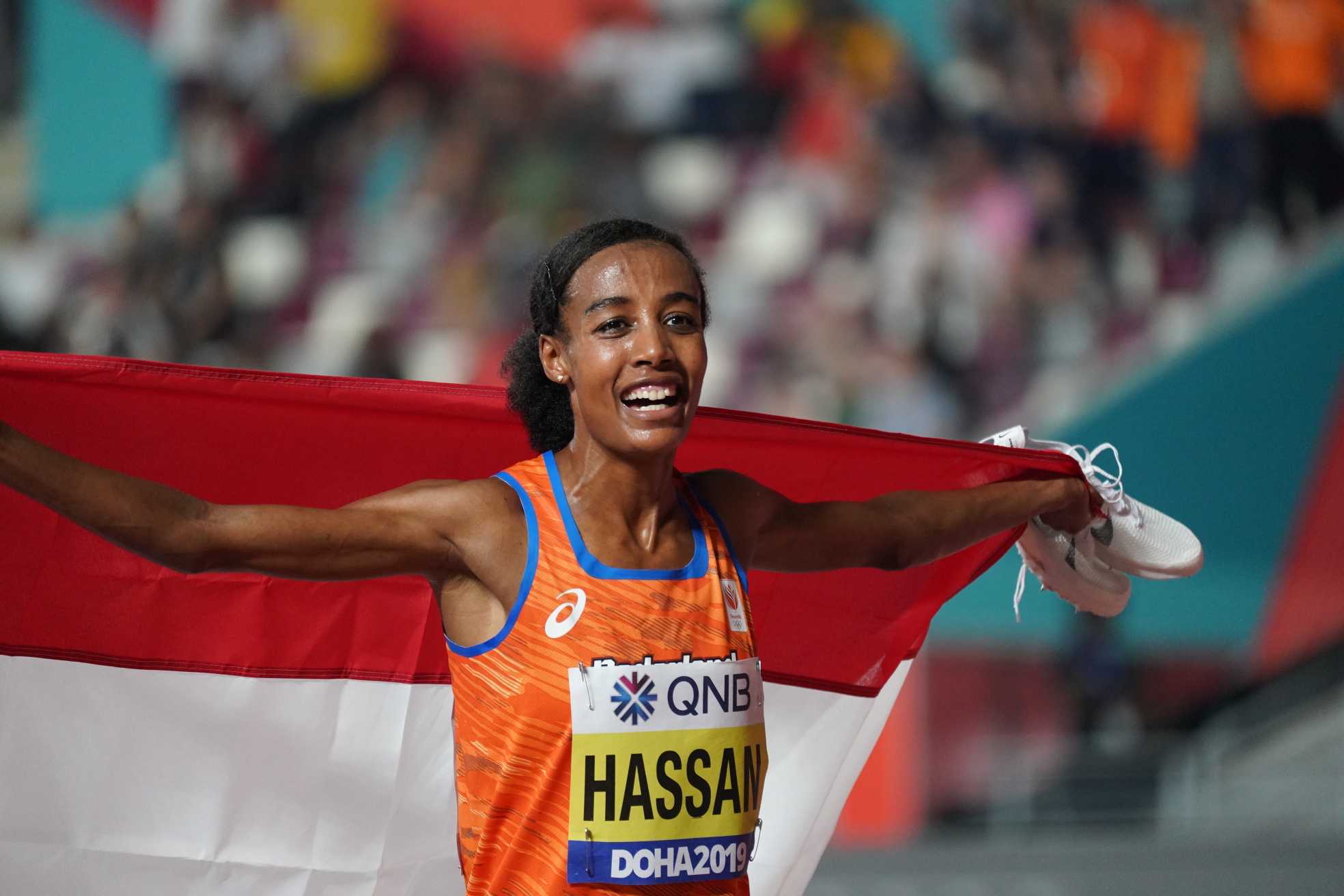 田径——女子10000米决赛:荷兰选手哈桑夺冠