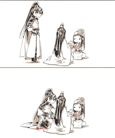 魔道祖师:蓝涣与瑶妹翻花绳,聂明玦强势插入,花城哭晕