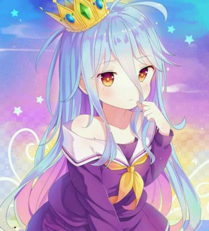 4,白,出自《no game no life游戏人生》,是空的妹妹,由于一些原因,不