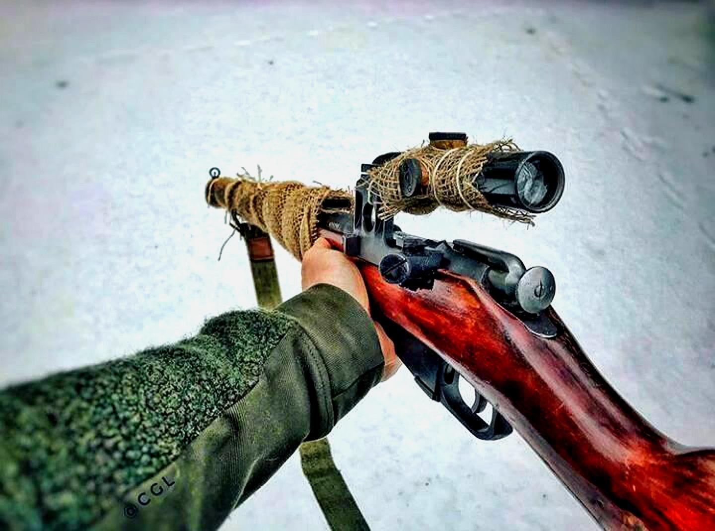 莫辛-纳甘步枪:莫辛纳甘型步枪诞生于19世纪90年代,该型步枪来自两个