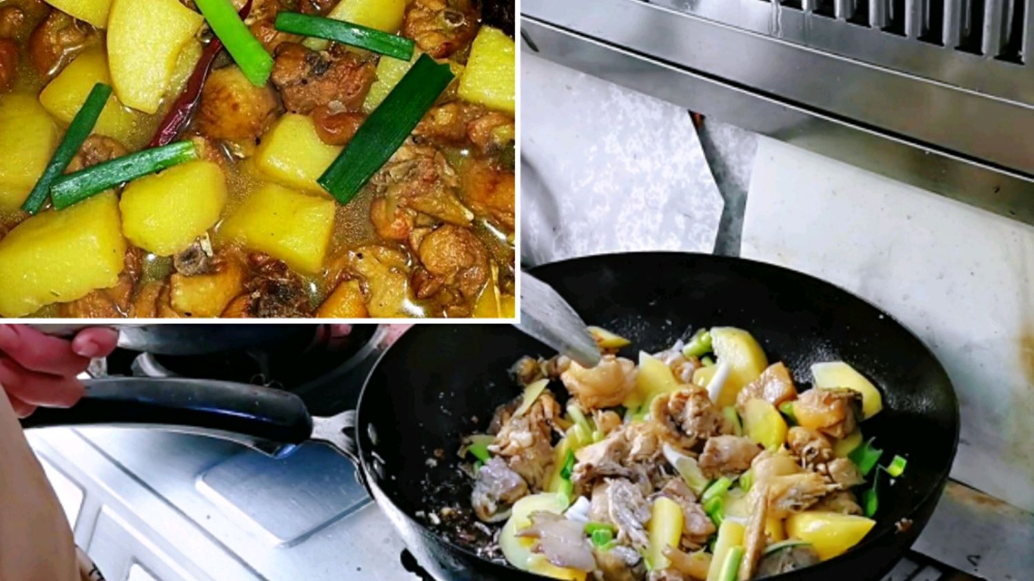 土豆焖鸡,试试农村的家常做法,简单又好吃