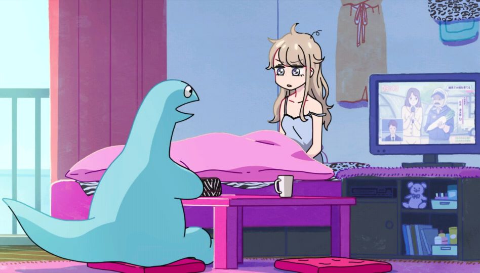 辣妹与恐龙:靓辣妹,萌恐龙,神风动画又来了,生气了吗?没有哦