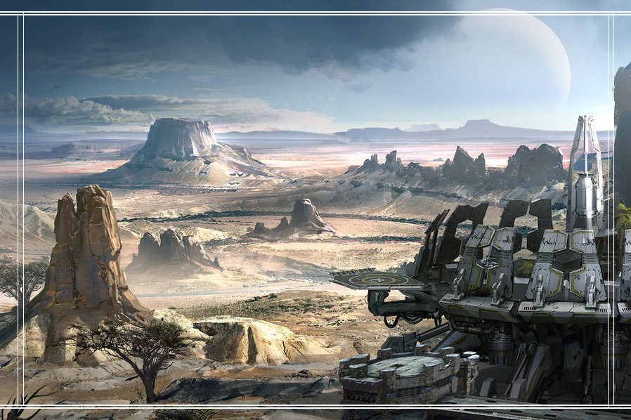 超高清仿真写实风游戏场景概念设计