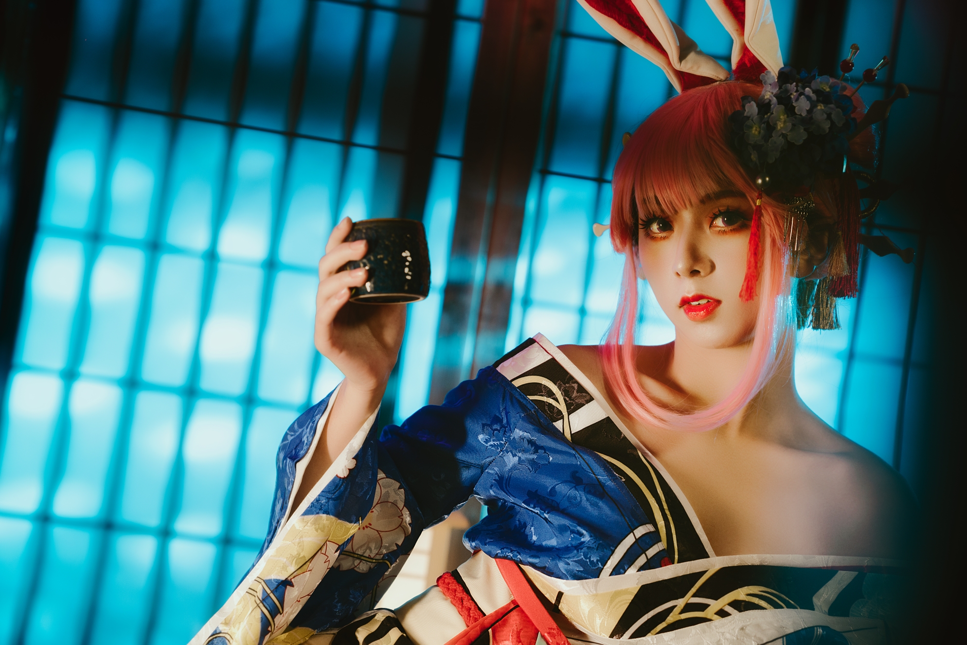 cosplay,八重樱和服 写真