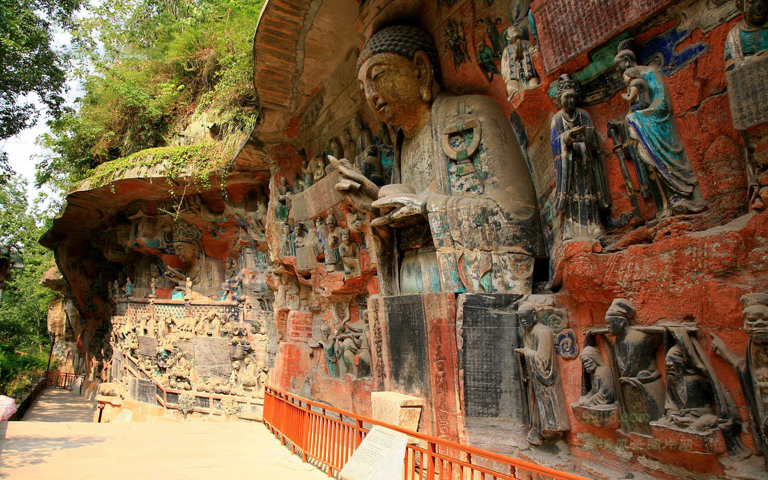 重庆大足石刻风景实拍