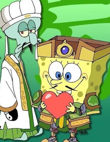 当海绵宝宝cos起其他动漫,简直就是万能coser,而且惊人符合