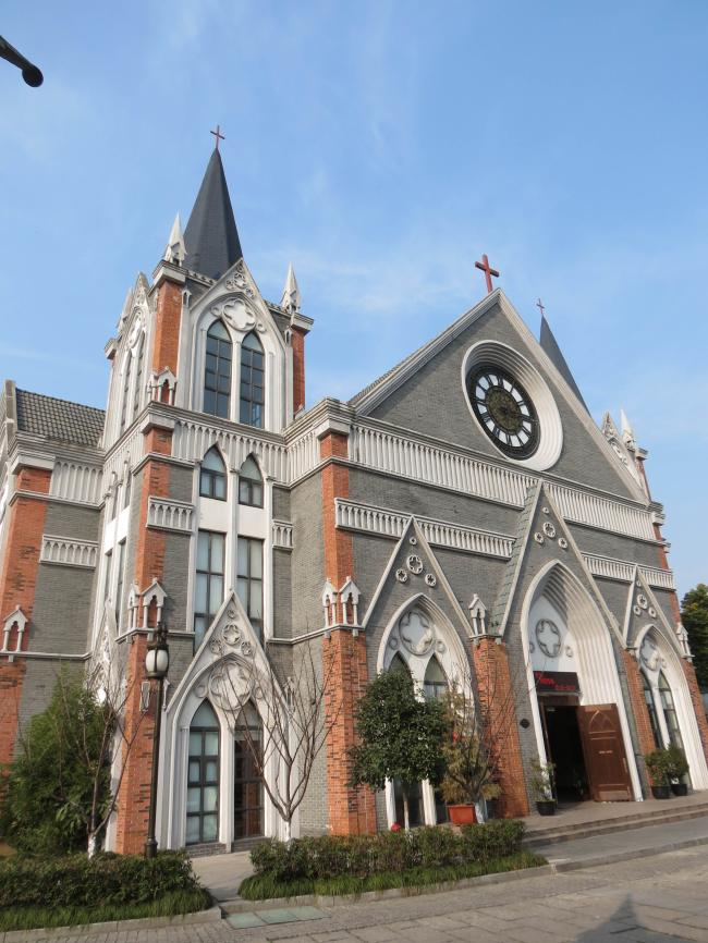 无锡荣巷古镇景色宜人,你来过这里吗? 教堂.