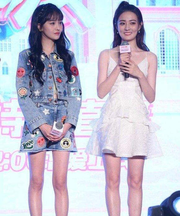 有种苗条叫郑爽徐璐,当看到两人同框后,网友:徐璐确定88斤?