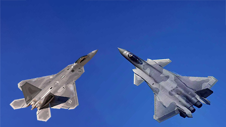 如果爆发空战,歼20和f22怎么打?数十公里外就能一决胜负