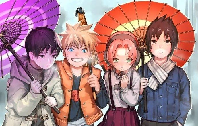 火影忍者木叶十二小强,大家都好萌啊