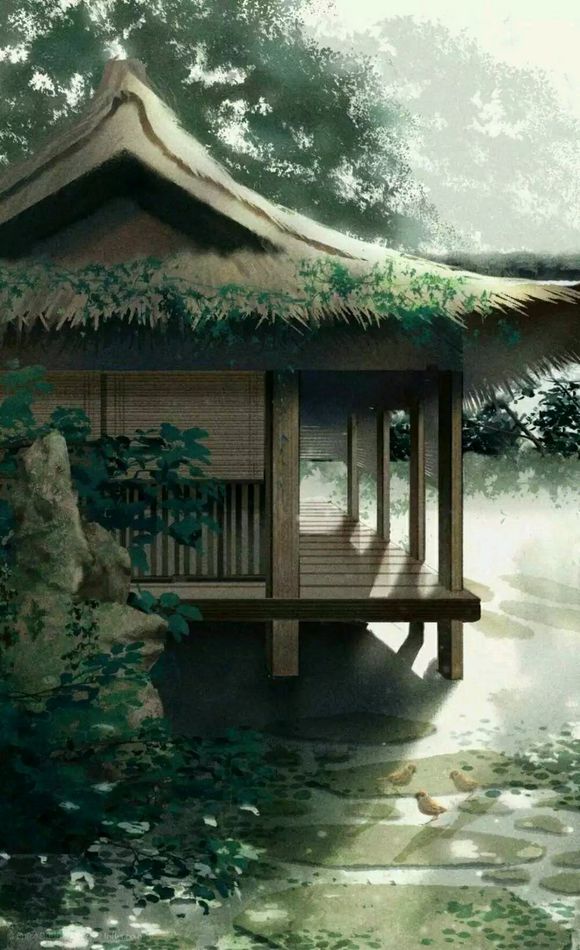 古风意境风景图,来世是否能换有彩蝶成双