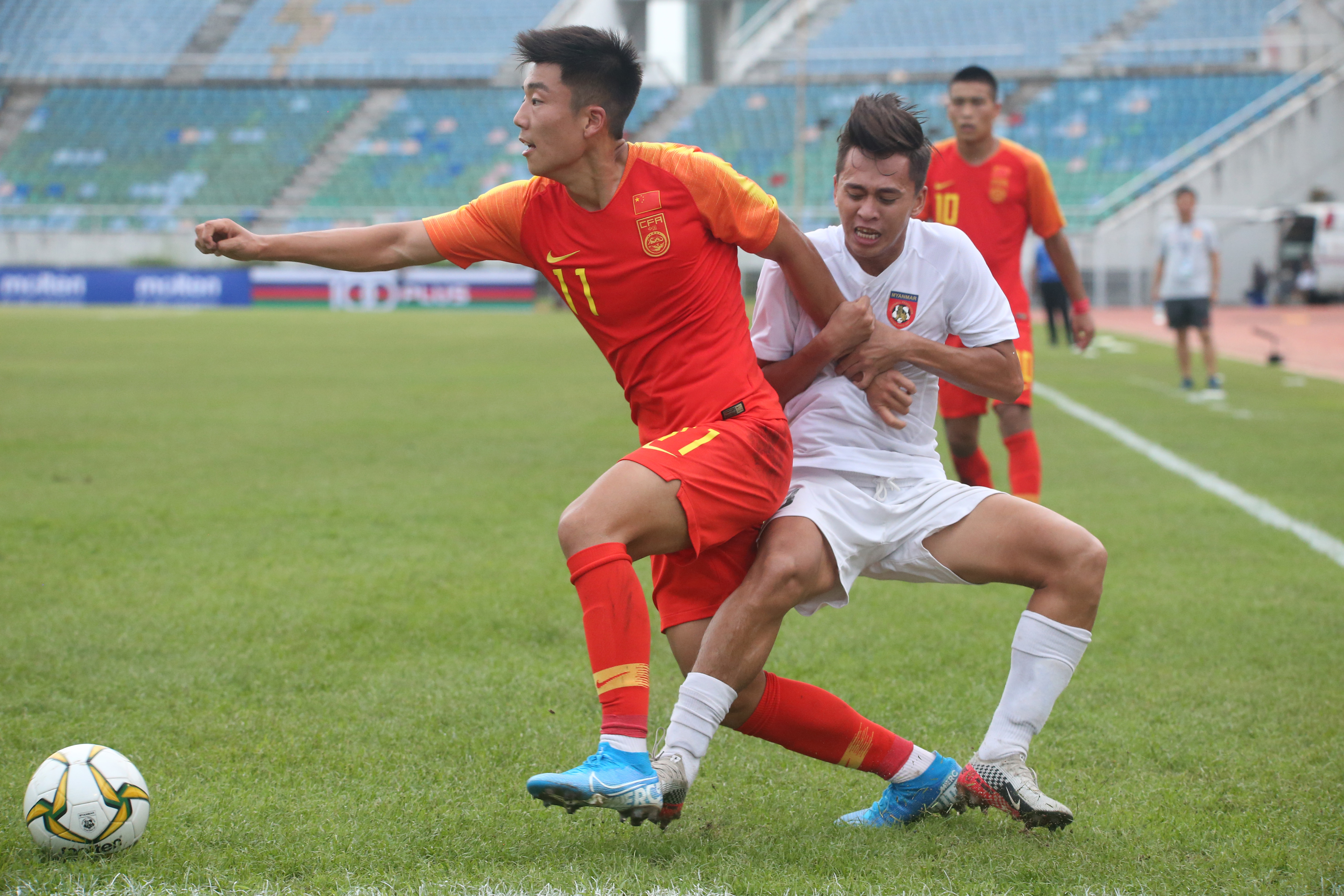 足球——u19亚青赛预选赛:中国胜缅甸