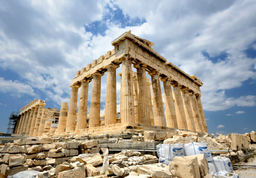 风景图集:希腊雅典卫城,是希腊最杰出的古建筑群