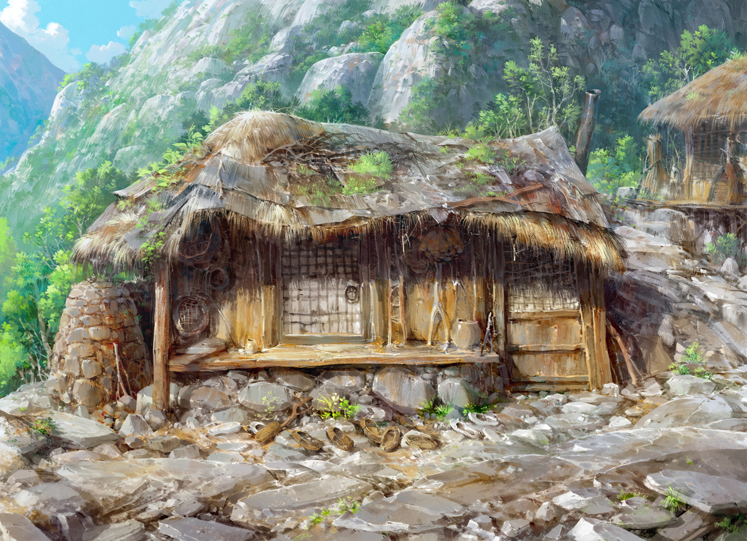 韩国场景绘画大佬一组超震撼的场景插画作品!颇有油画般的艺术感