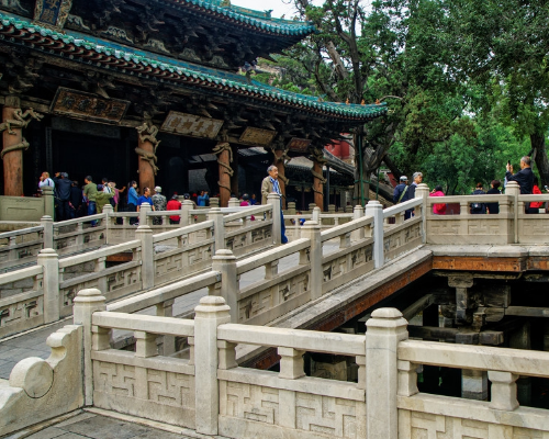 山西太原十字桥,位于山西太原市晋祠内,该桥呈十字形,如大鹏展翅,位于