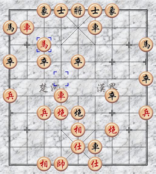 象棋列手炮布局:巡河车卸炮打车对平炮兑车过河车局