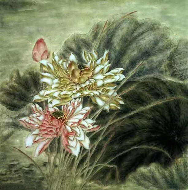 张金玲是山东日照工笔画家.