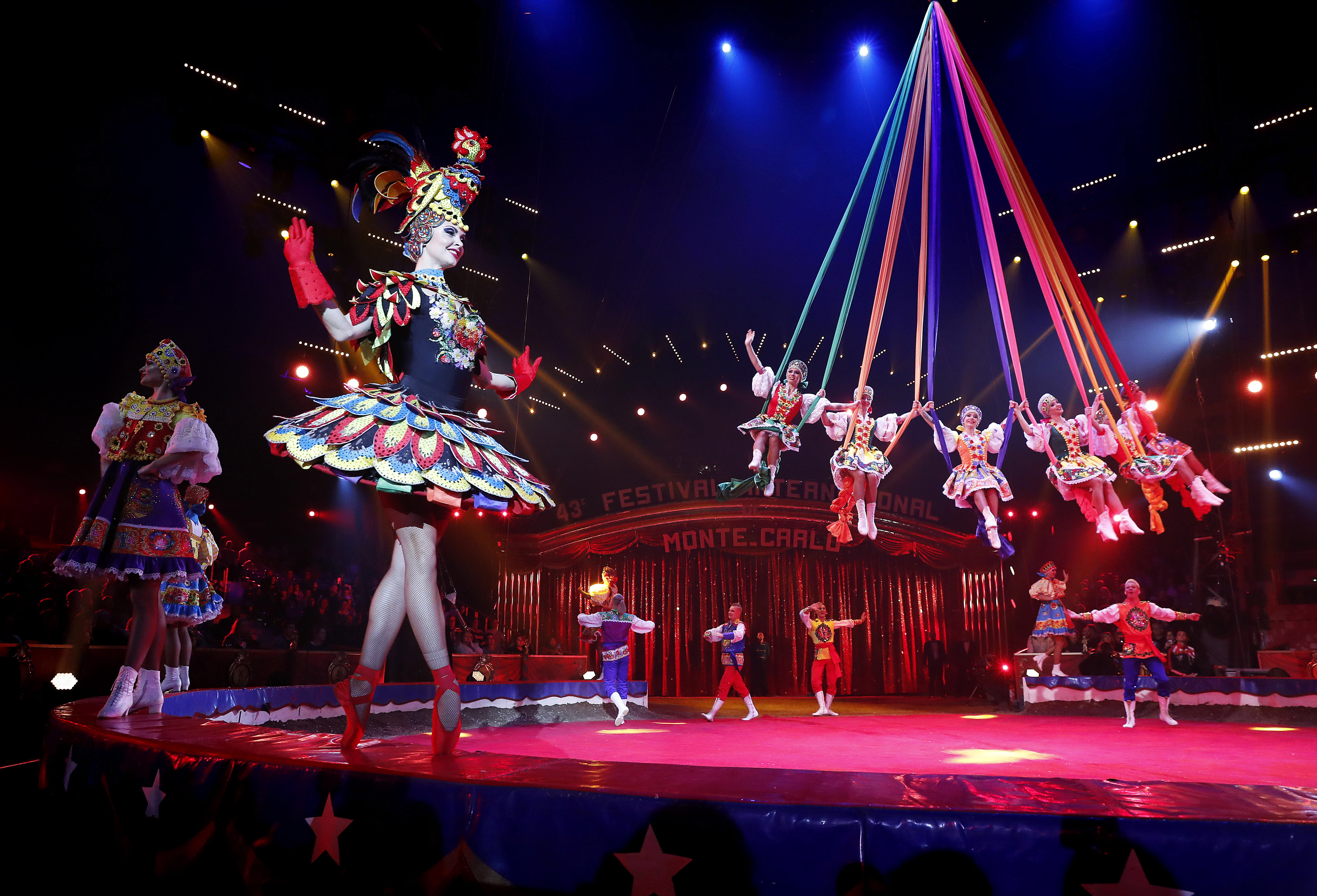 第43届蒙特卡洛国际马戏节在摩纳哥开幕