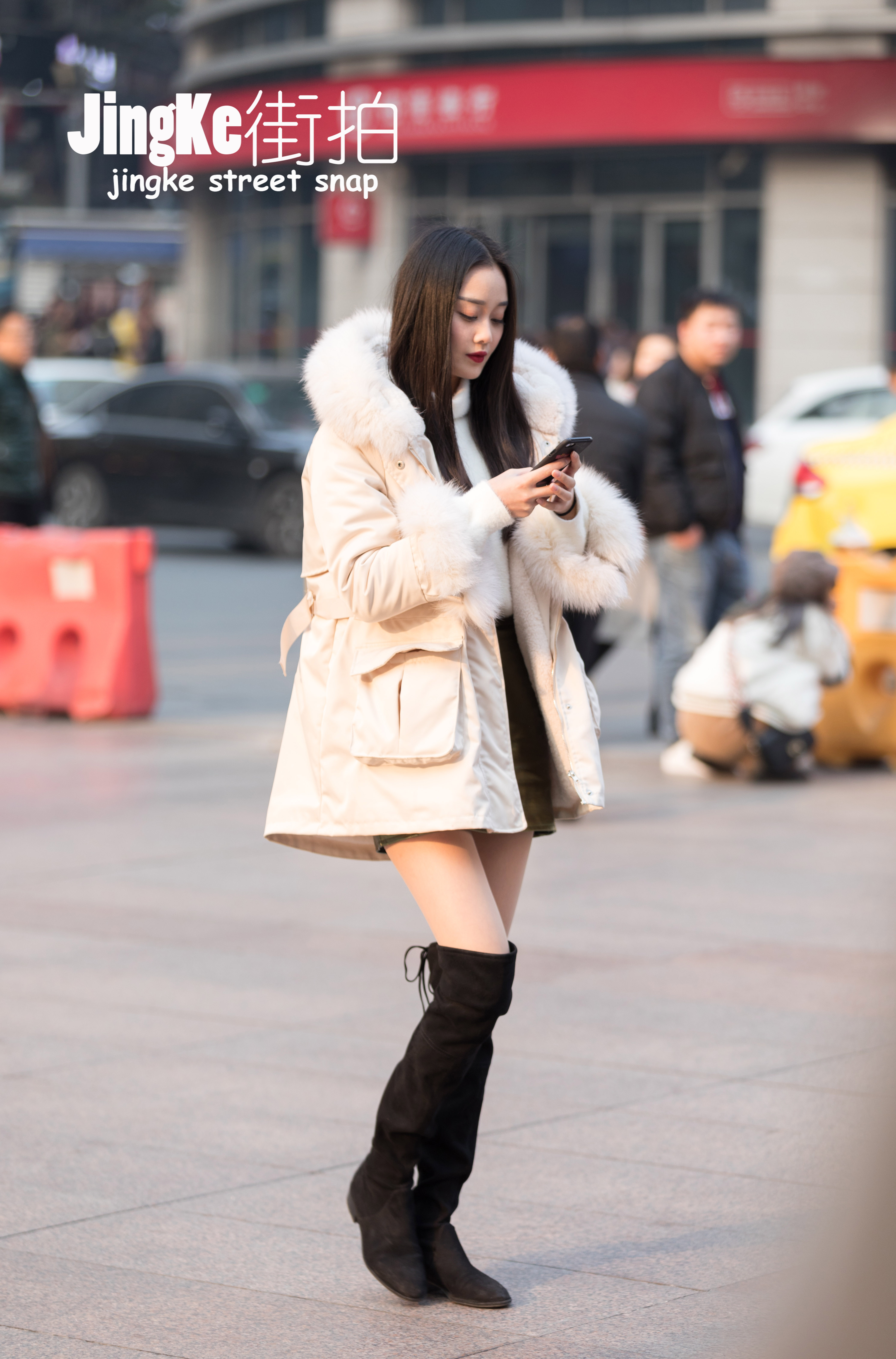 重庆美女 步行街图片