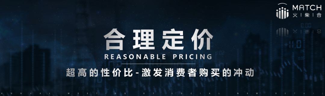(1)合理定价——参考市场同类产品,制定超高性价比的零售价格,用于
