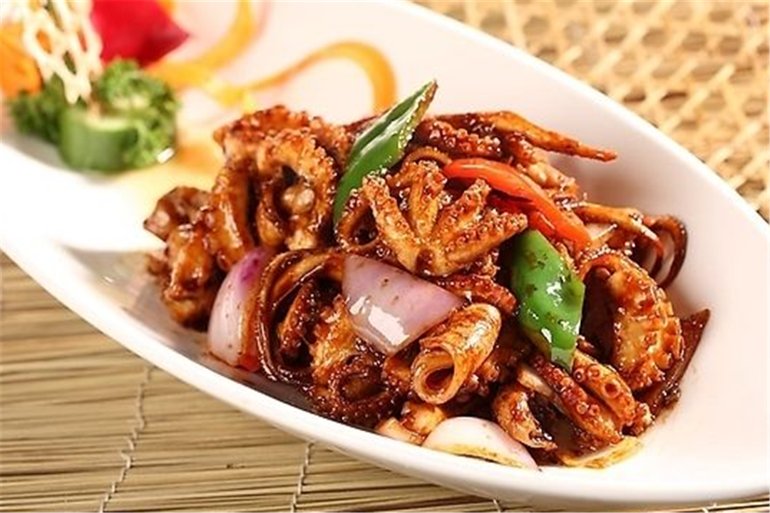 第四个,酱爆小章鱼.