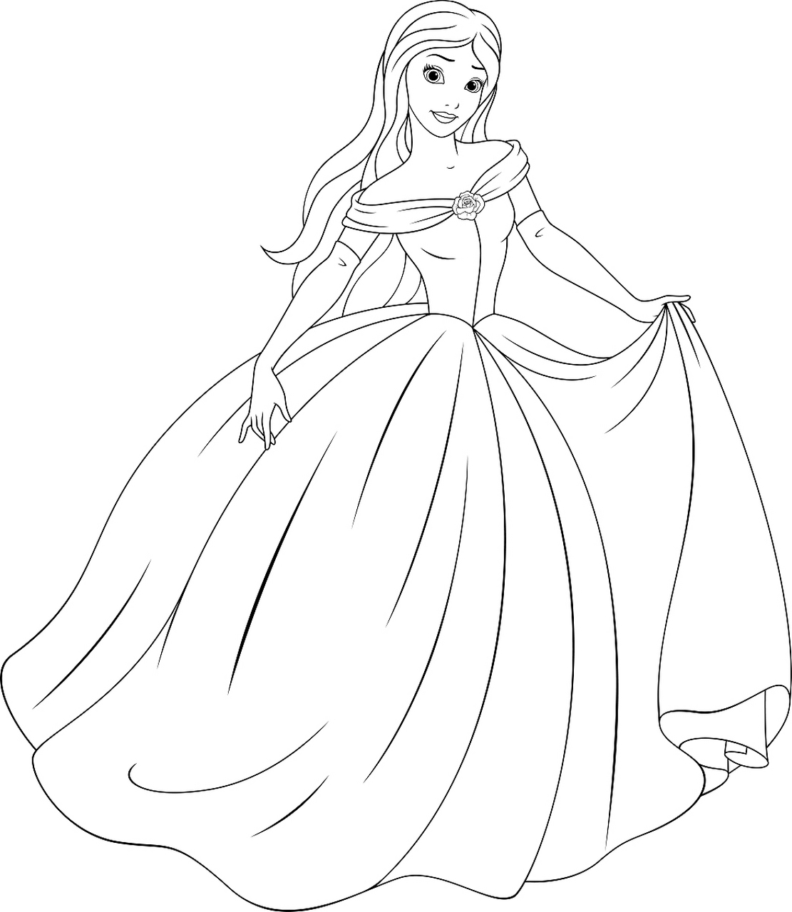 [原文:公主裙子怎么画又简单又漂.