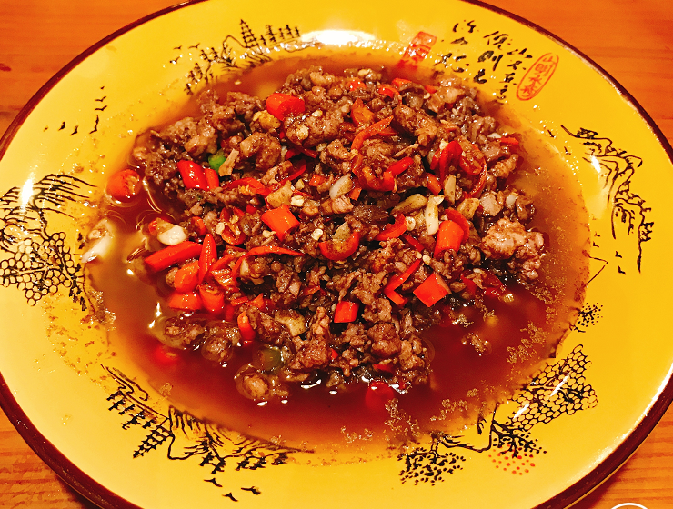 炒豆角,莲花血鸭,萍乡的菜为什么都要切碎?米粉肉为什么要染红
