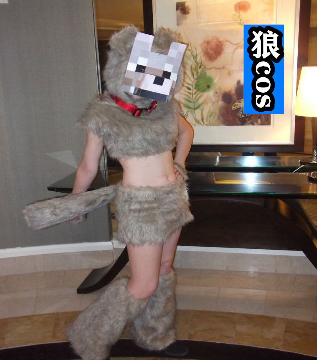 怕酱cos让给你,末影人cos我承包