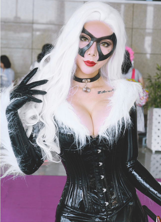 漫威cos黑猫菲利希亚,漫展照一张比一张美,最后1张过分了!