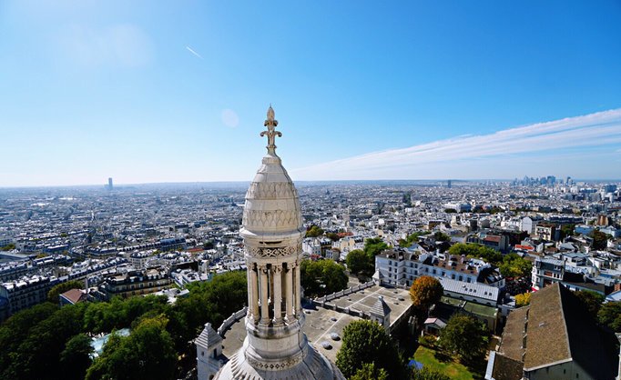 蒙马特高地,巴黎的最高点,将整个巴黎城区美景尽收眼底