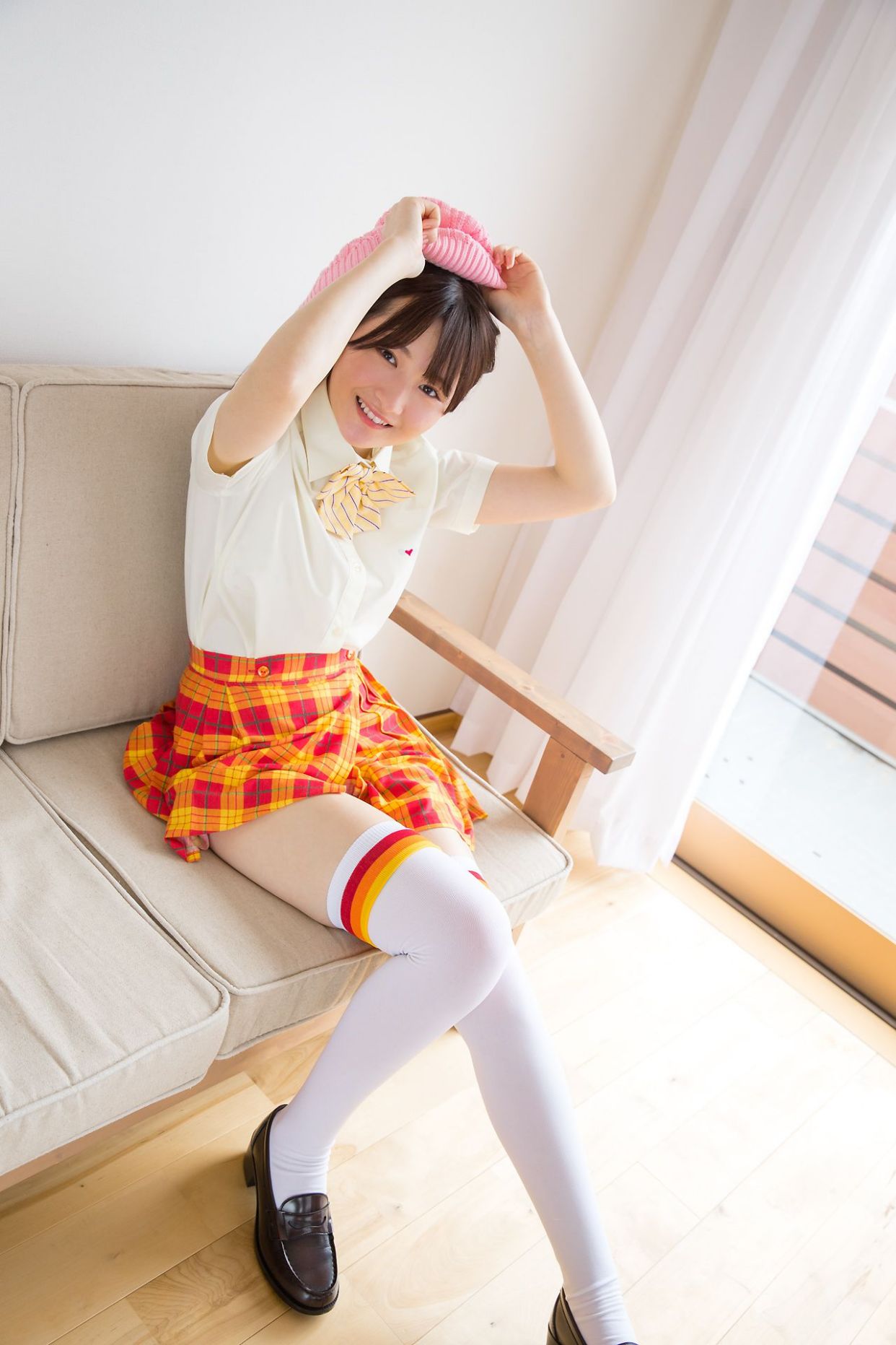 近藤あさみ - 针织毛衣校裙写真