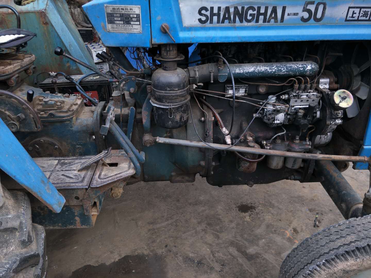 上海50拖拉机升降图图片
