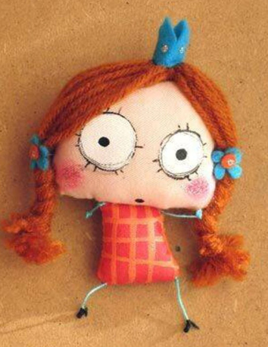 布艺小手工:逗逼小玩偶,可以diy,文末附裁剪图