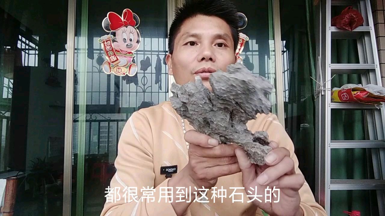 制作假山盆景如何挑选石头,来听听小伙怎样说