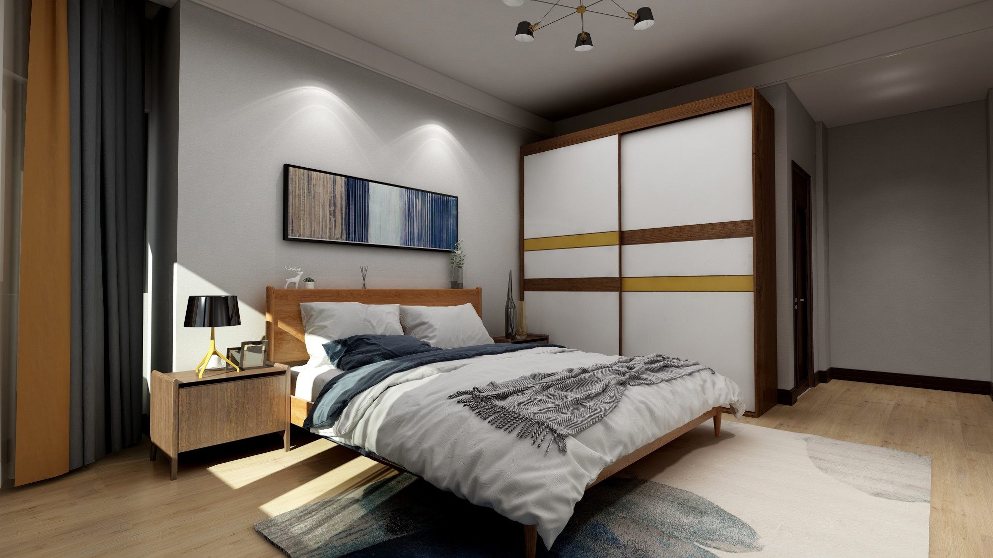 硅藻泥打造清新时尚优雅的浅灰色北欧风