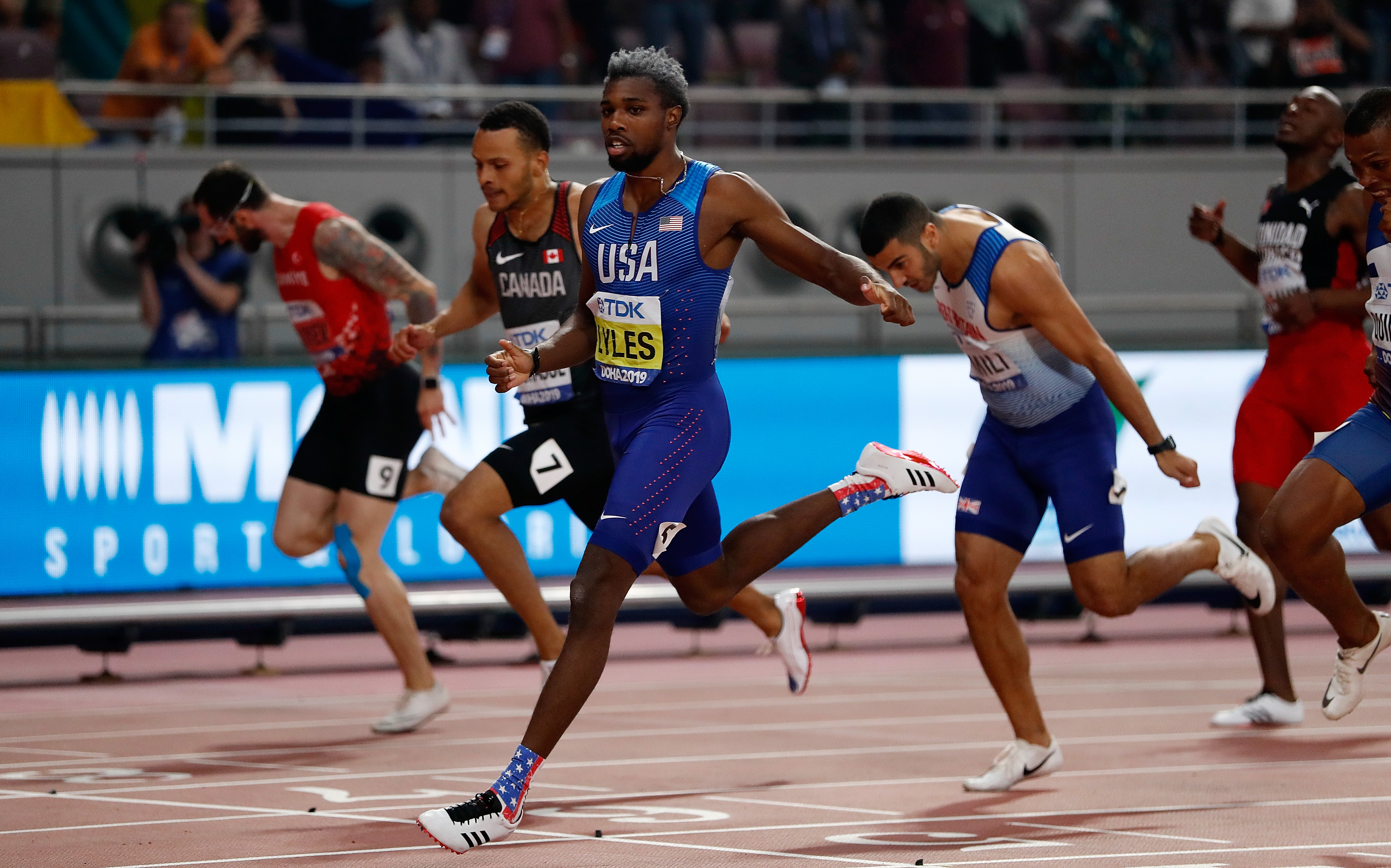 田径——男子200米决赛赛况