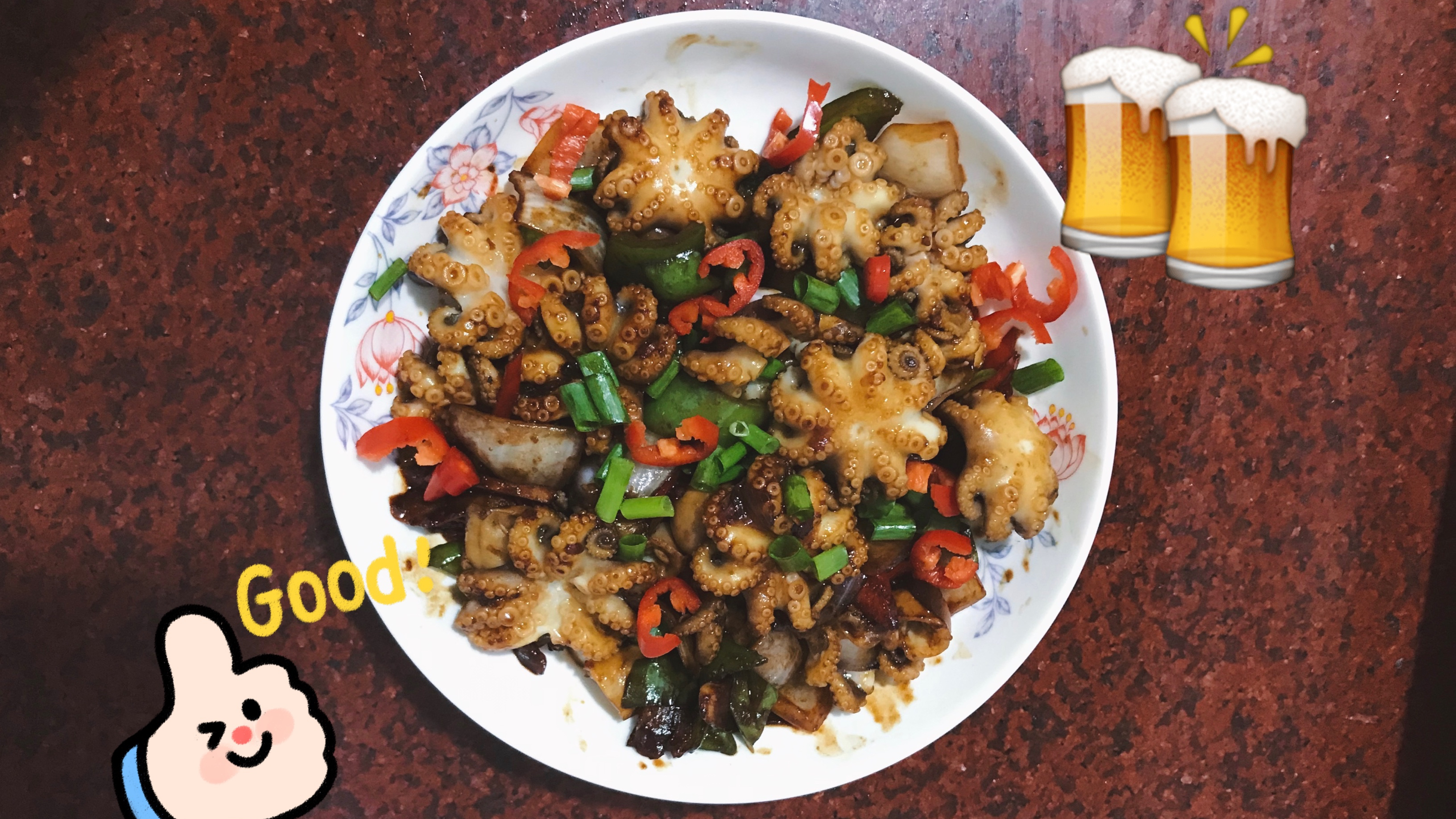 Q弹鲜嫩红烧八爪鱼 家常版下酒菜