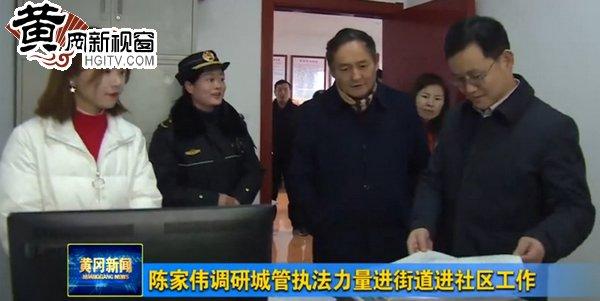 陈家伟调研城管执法力量进街道进社区工作